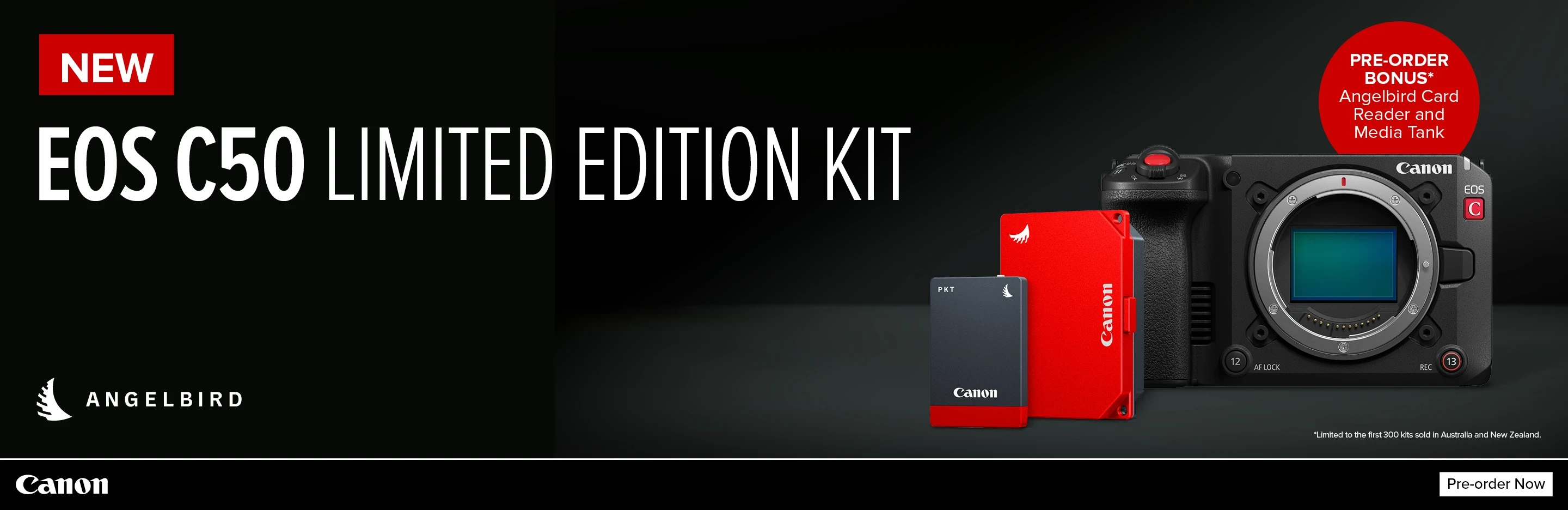 Banner for Pre-order Canon C50