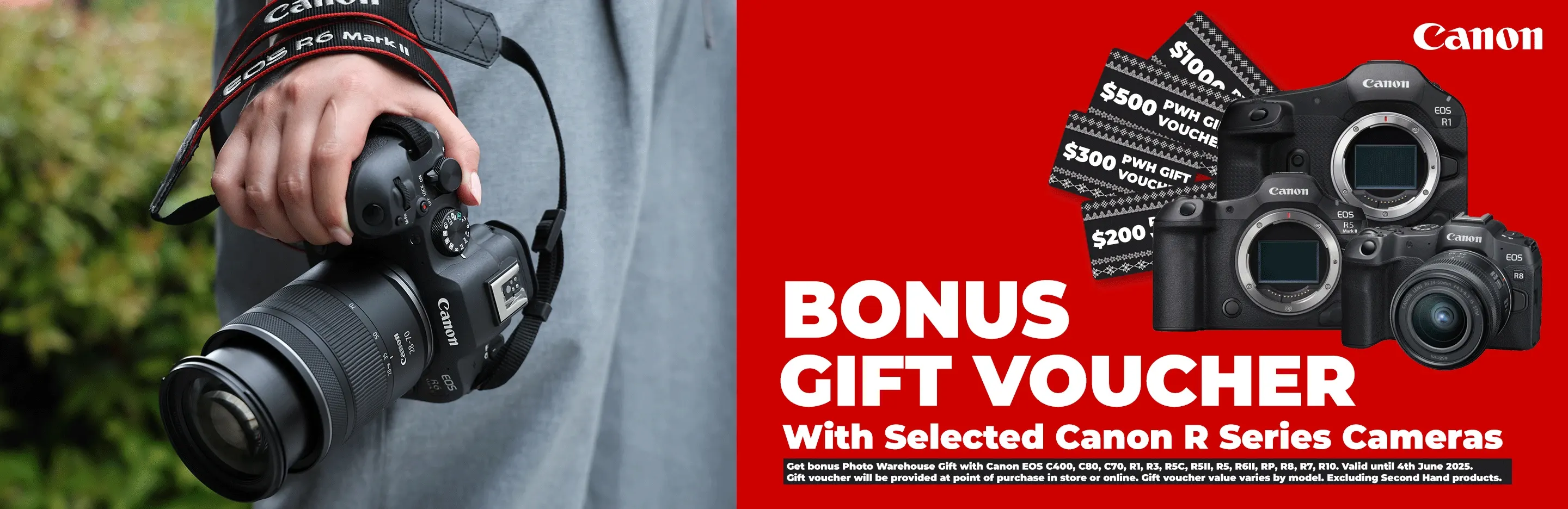 Bonus Gift Voucher with Canon 