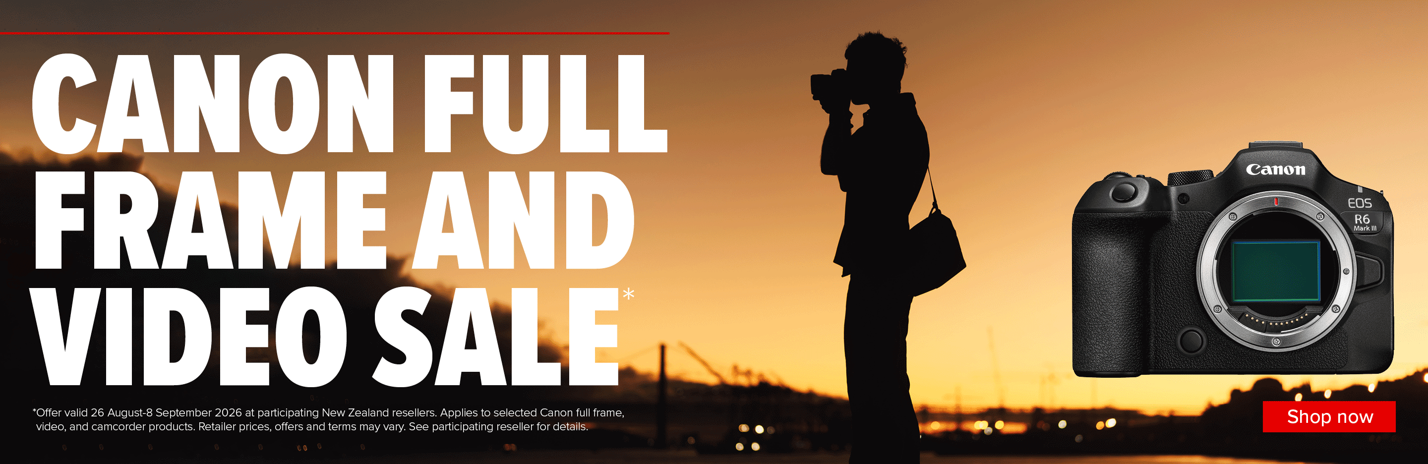 Banner for Canon FF & Video Sale