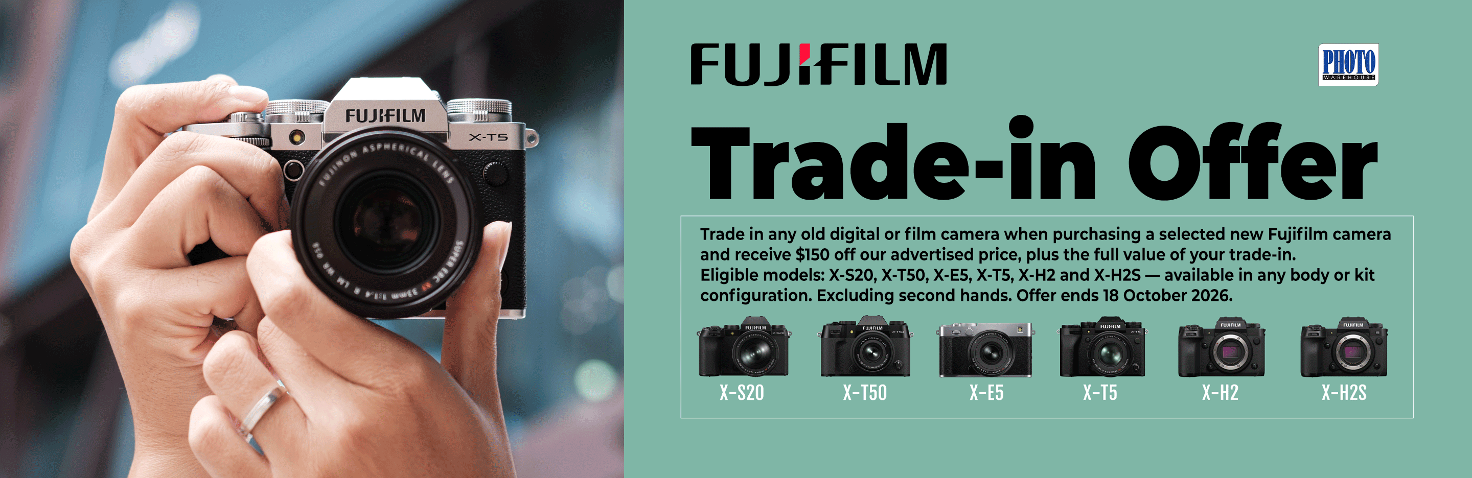 Banner for Fujifilm Trade-In Offer