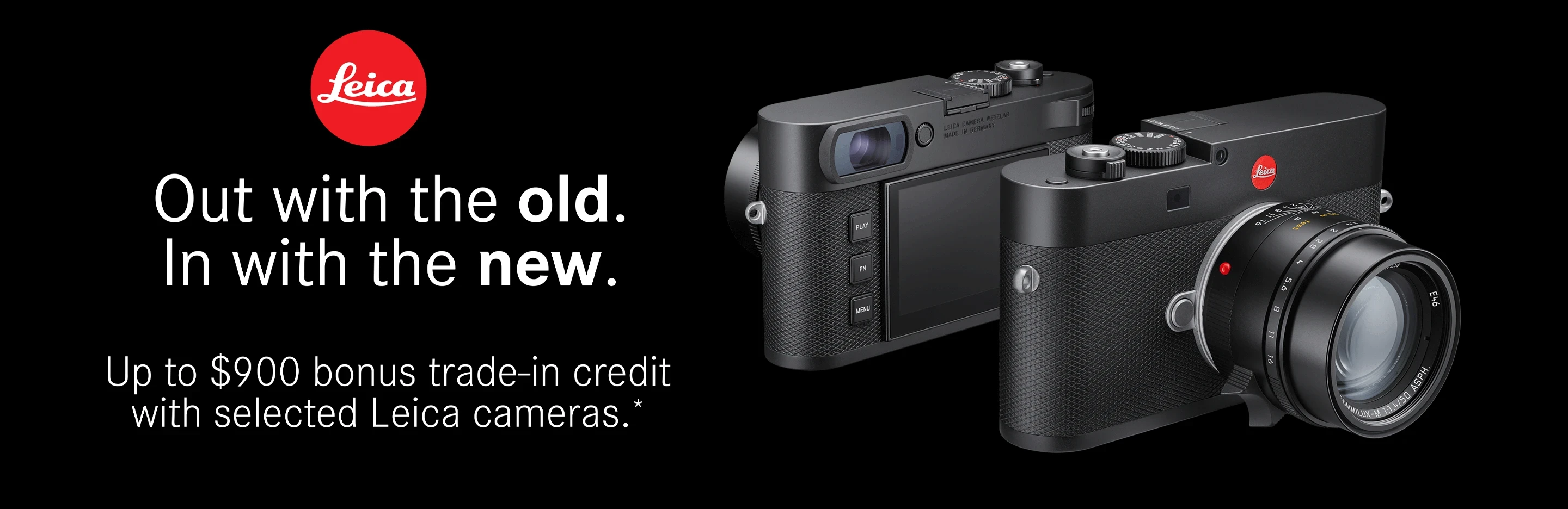 Banner for Leica Trade-in Bonus