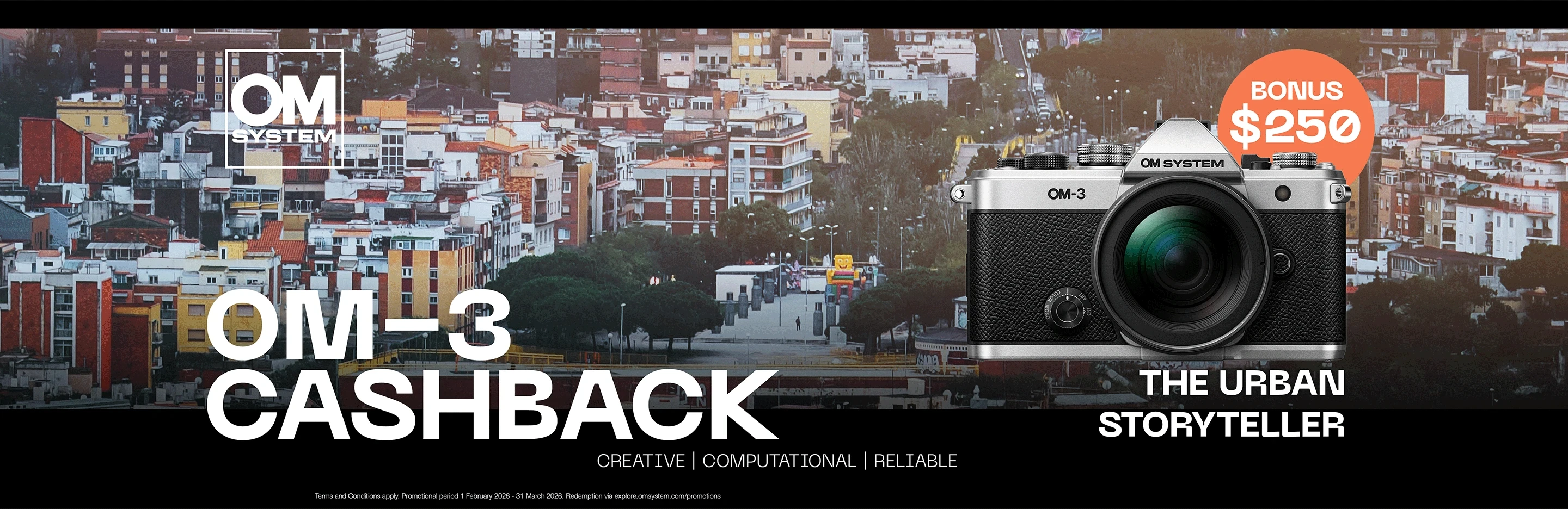 Banner for OM3 Cashback