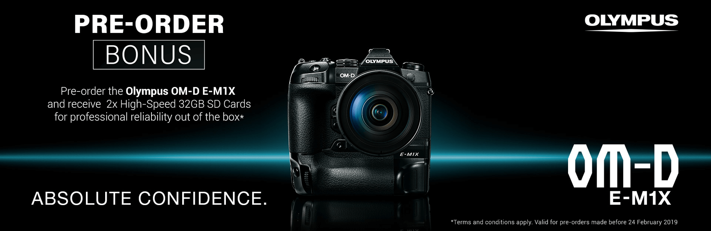 Banner for New Olympus OM-D E-M1X