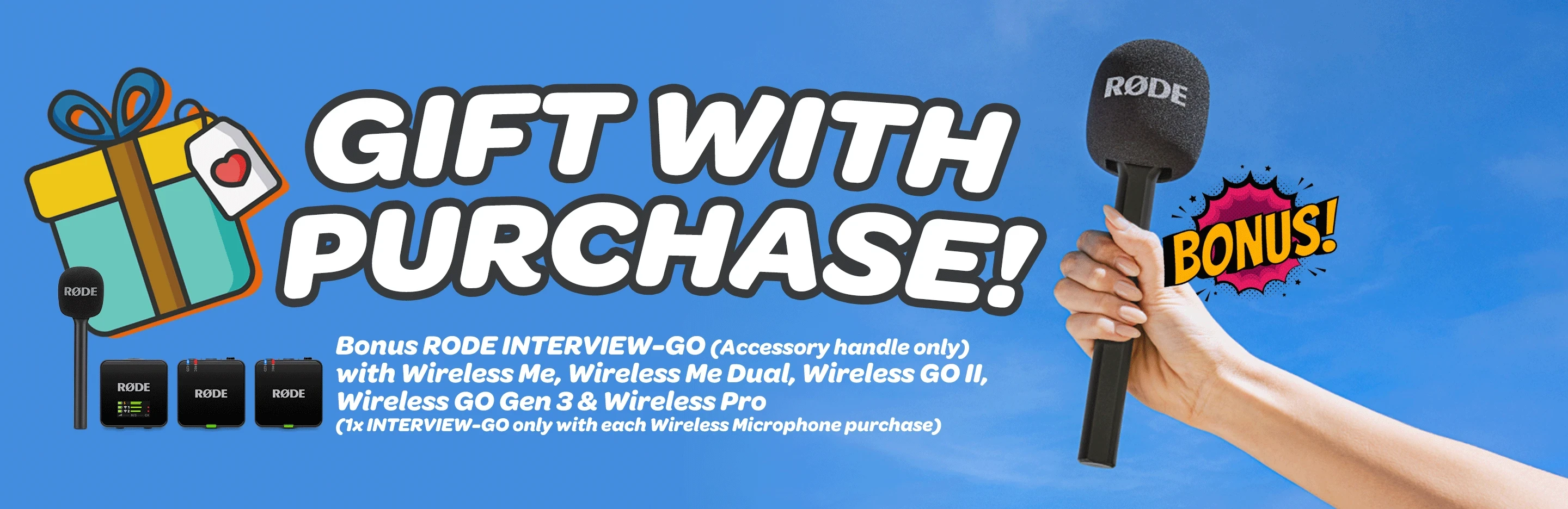 RODE Wireless Gift with Purchase