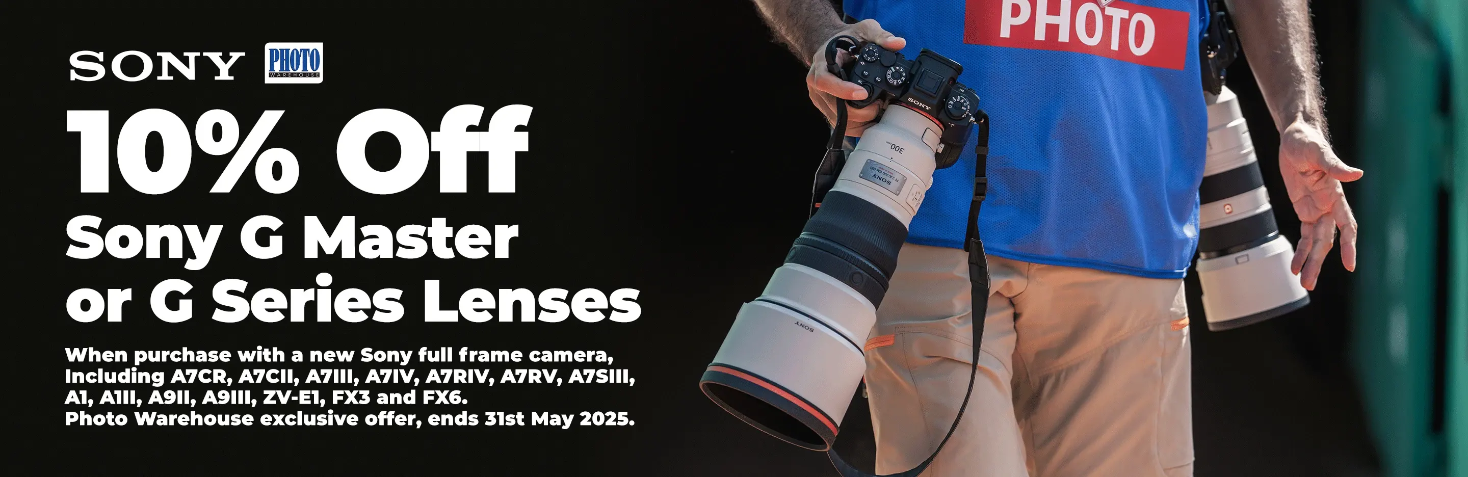 Sony 10% Off Lens Offer