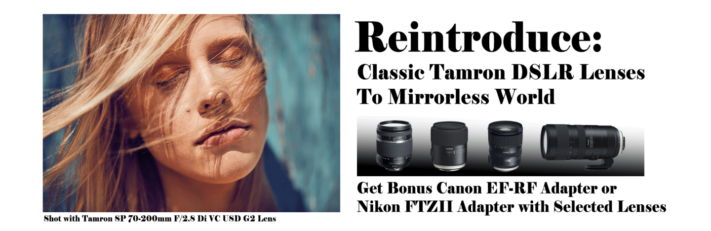 Banner for Tamron Reintroduce: