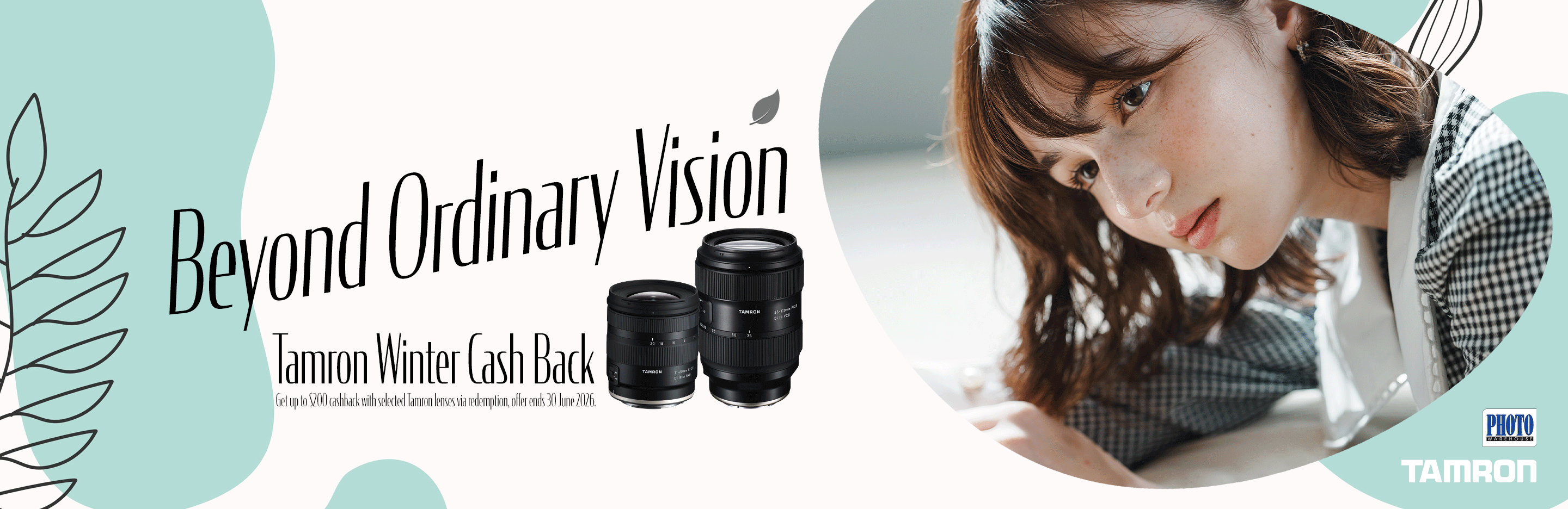 Banner for Tamron Winter Cash Back