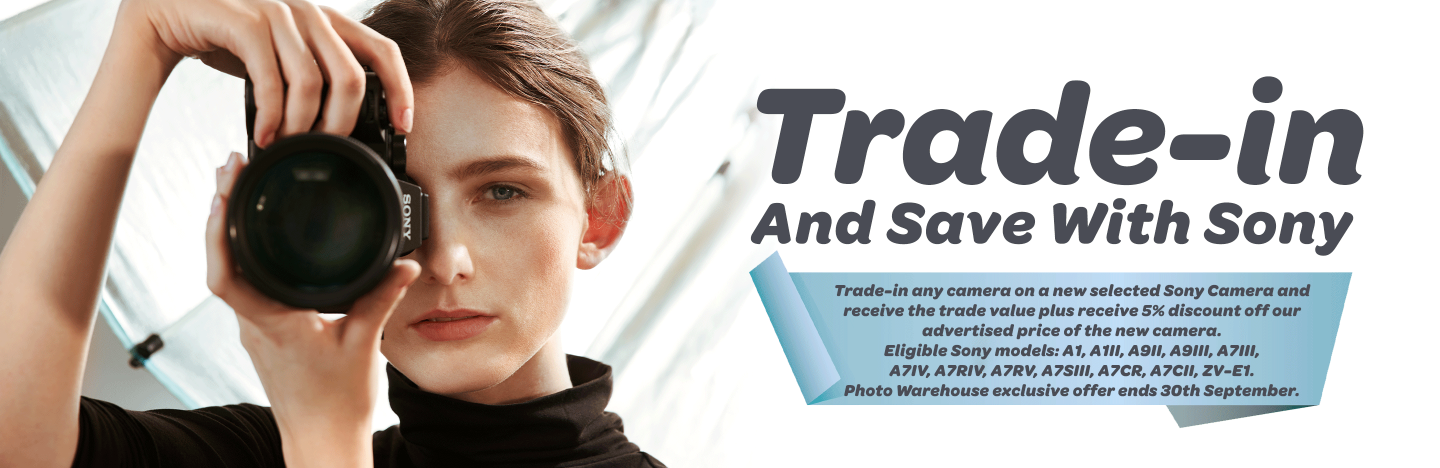 Banner for Trade-in and Save with Sony