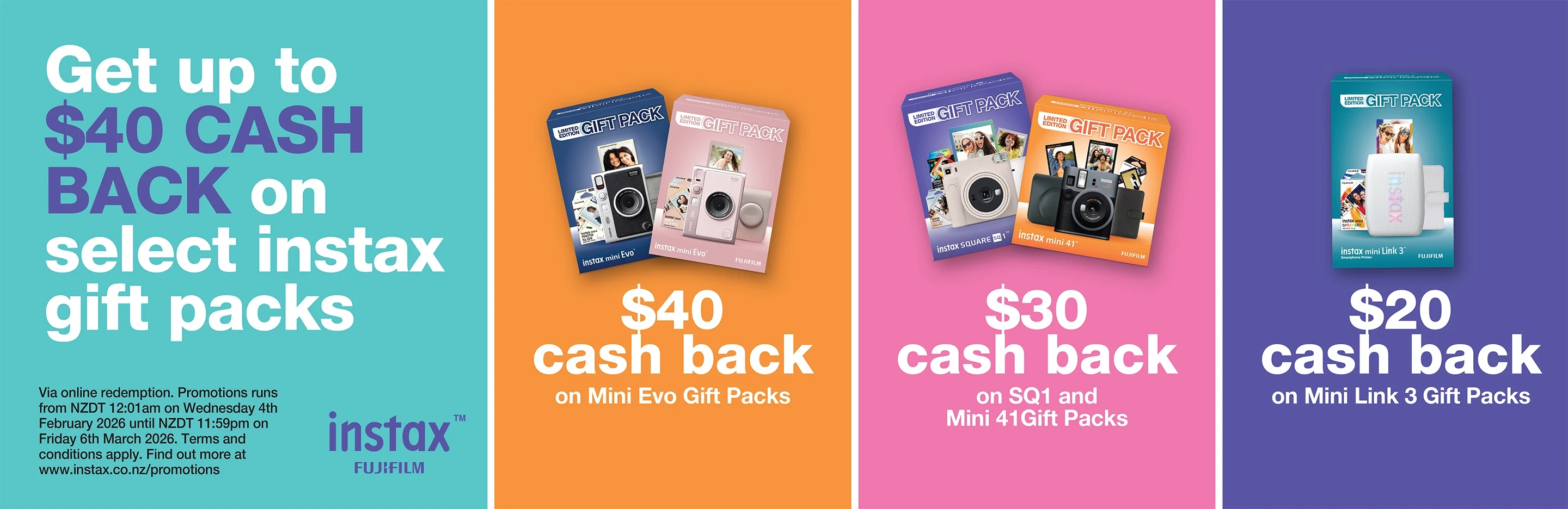 Banner for instax cashback