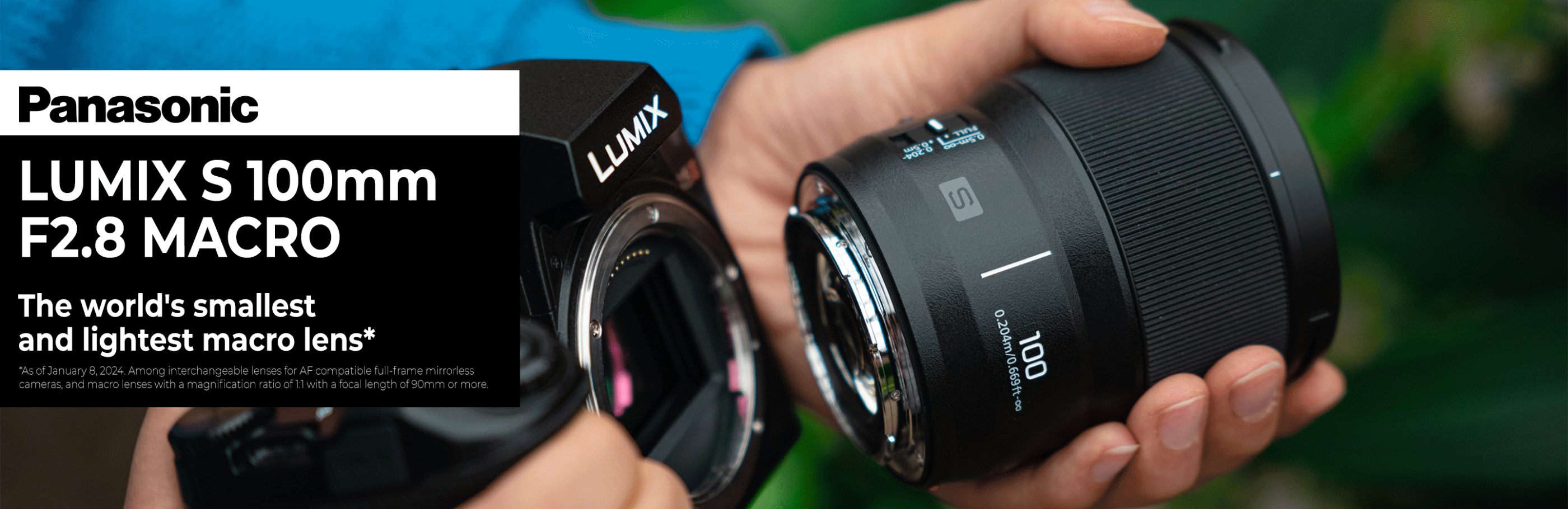 Panasonic 100mm Smallest Macro Lens