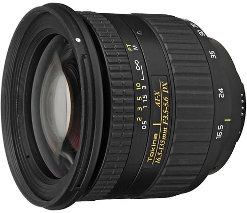 TOKINA AT-X 16.5-135mm DX lens - N/AF-D Nikon