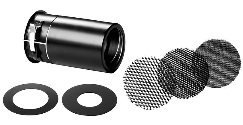 Broncolor Attachment with 3 honeycomb grids and 2 aperture masks - Best Available Image