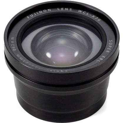 Fujifilm WCL-X70 Wide Conversion Lens for X70 Digital Camera black