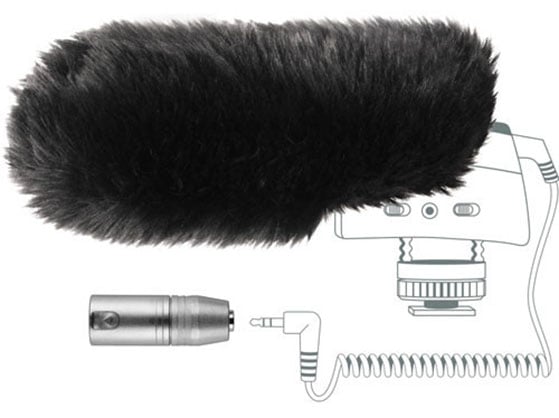 Sennheiser MZW400 Wind-muff and XLR Adapter Kit for the MKE400