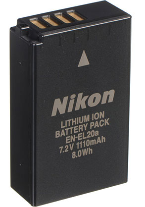 Nikon EN-EL20a Battery (7.2V, 1110mAh) - Best Available Image