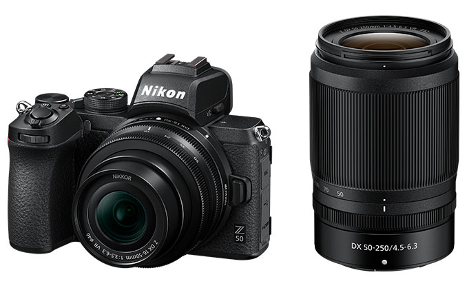 Best image for Nikon Z50 Body 16-50mm + DX 50-250mm kit