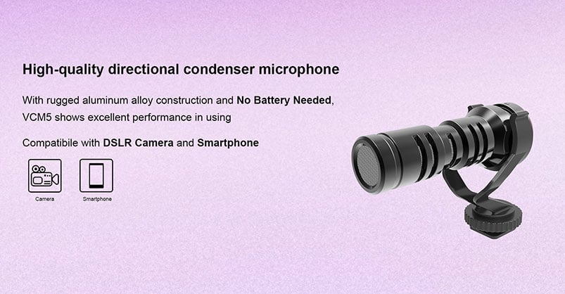 Best image for CKMOVA VCM5 Video Mic w Headphone Jack