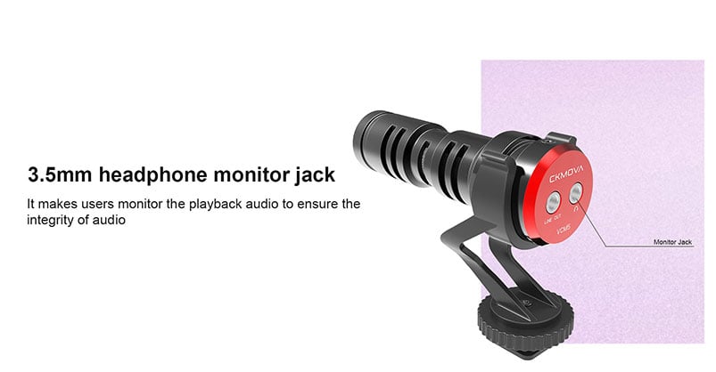 1018140_A.jpg - CKMOVA VCM5 Video Mic w Headphone Jack - Thumbnail 1