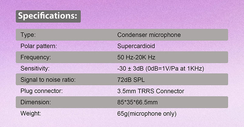 1018140_E.jpg - CKMOVA VCM5 Video Mic w Headphone Jack - Thumbnail 5
