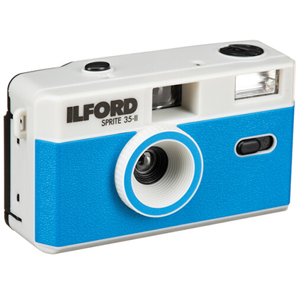 Ilford Sprite 35-II Film Camera (Silver and Blue)