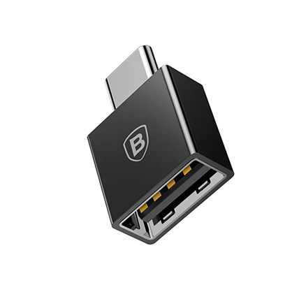 BASEUS USB-C To USB Exquisite 2.4A Adapter Black