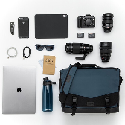 1018960_D.jpg - Tenba DNA 16 Slim Camera Messenger Bag (Blue) - Image 4
