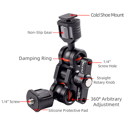 XILETU TM-S2 Magic Arm with Cold Shoe Mount