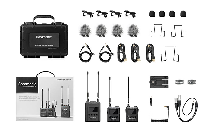 1019400_D.jpg - Saramonic UwMic9s Kit2 Mini Premium 2-Person Wireless Microphone - Thumbnail 4