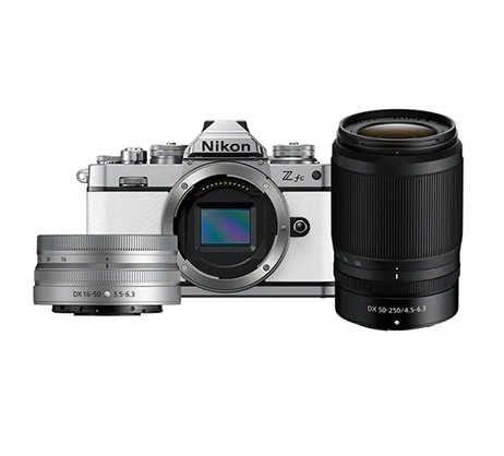 Nikon Z fc White NIKKOR 16-50MM VR + 50-250MM Twin Kit - Best Available Image
