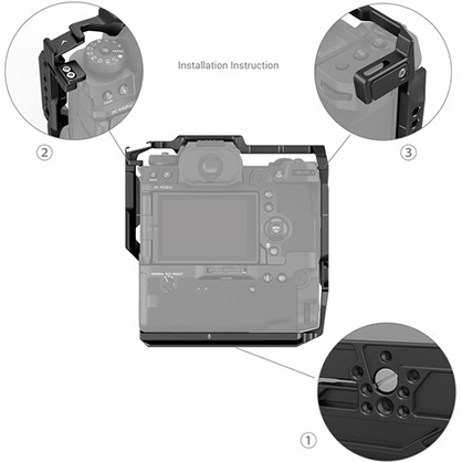 1019730_B.jpg - SmallRig Cage for FUJIFILM X-H2S with FT-XH VG-XH Battery Grip 3933 - Thumbnail 2