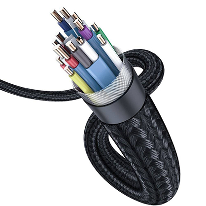1019860_B.jpg - Baseus Enjoyment Series 4KHD Male To 4KHD Male Adapter Cable 5m Dark gray - Image 2
