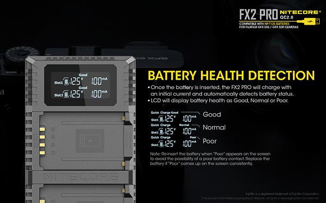 1019870_D.jpg - Nitecore FX2 Pro Charger Fuji NP-T125 - Image 4