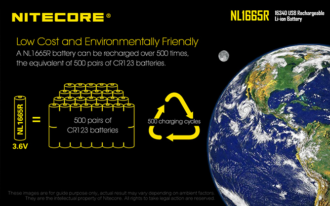 1019880_E.jpg - Nitecore NL1665R 650mAh Micro-USB rechargeable 16340 Li-ion Battery - Image 5