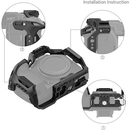1019920_C.jpg - SmallRig Black Mamba Camera Cage for Canon EOS R7 4003 - Image 3