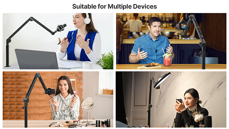 1020210_A.jpg - Ulanzi LS24 Desktop Three-Section Microphone Boom Arm - Image 1