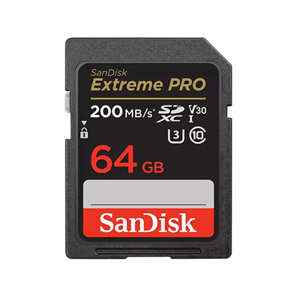 Sandisk Extreme Pro SDXC 64GB 200mb/s UHS-I Memory Card - Best Available Image