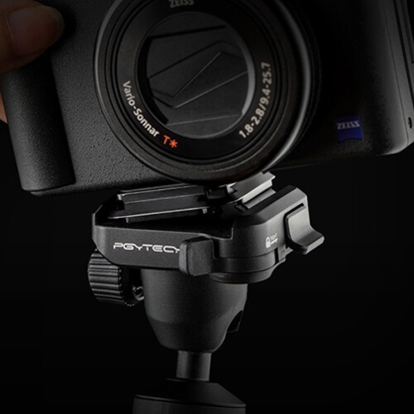 Pygtech Multi Mount PGYTECH MantisPod 2.0 Vlogging Tripod with Ball Head and Remote Kit (Black)