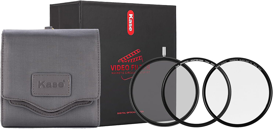 Kase Magnetic Circular Filter Video Kit 77mm VND-CPL 1.5-5 / Black Mist - Best Available Image