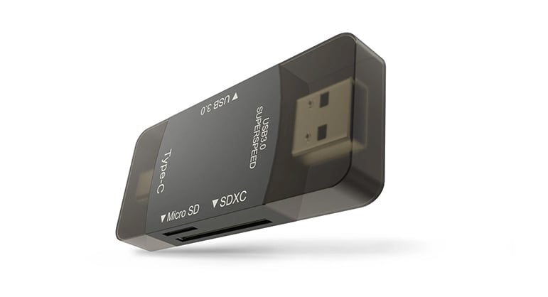 1021550_A.jpg - Newell USB-A/USB-C Hub 3 in 1 SD/Micro SD/USB Reader - Image 1