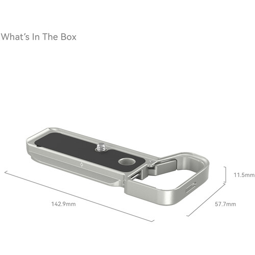1021990_A.jpg - SmallRig Bottom Mount Plate for Sony a7C II  &  a7CR (Silver) 4439 - Image 1