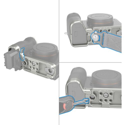 1021990_C.jpg - SmallRig Bottom Mount Plate for Sony a7C II  &  a7CR (Silver) 4439 - Image 3