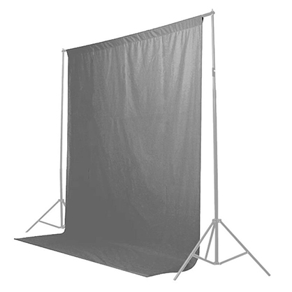 1022080_A.jpg - Krane OT-BG36 Fabric Backdrop 3x6m Grey + Bonus 2x Godox LSA-01 Clamp - Image 1