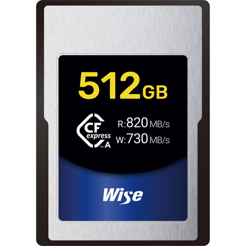 Wise 512GB CFX-A Series CFexpress Type A Memory Card