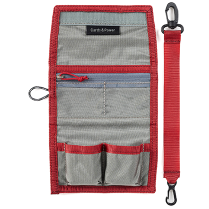 1022510_A.jpg - ThinkTank Cards and Power Pouch Chili Pepper Red - Image 1