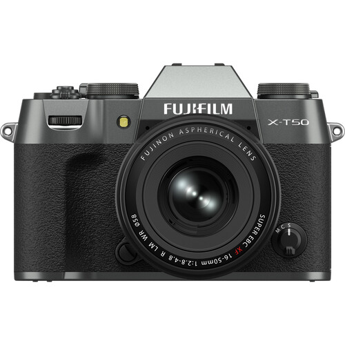 FUJIFILM X-T50 Mirrorless Camera + XF 16-50mm f/2.8-4.8 Lens (Charcoal Silver) - Best Available Image