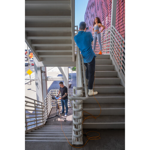 1023180_E.jpg - Tether Tools Pro USB-C Straight to Right-Angled Cable 9.4 Metre Orange - Thumbnail 5