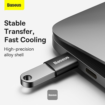 1023210_A.jpg - Baseus Ingenuity Series Mini OTG Adaptor Type-C to USB-A 3.1 Black - Thumbnail 1