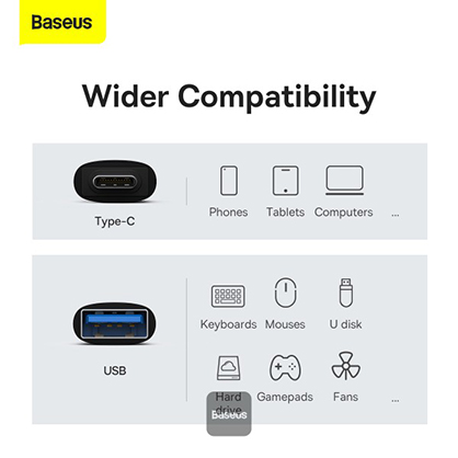 1023210_C.jpg - Baseus Ingenuity Series Mini OTG Adaptor Type-C to USB-A 3.1 Black - Thumbnail 3