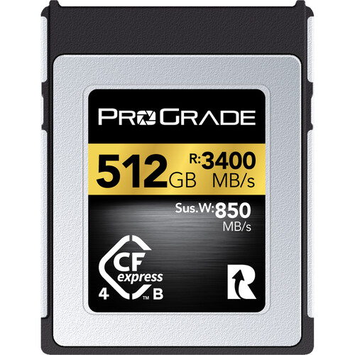 Best image for ProGrade Digital 512GB CFexpress 4.0 Type B Gold Memory Card