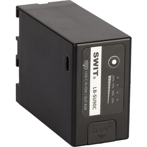 SWIT 90Wh/14.4V Sony BP-U Series Battery with D-Tap and USB-C I/O - Best Available Image